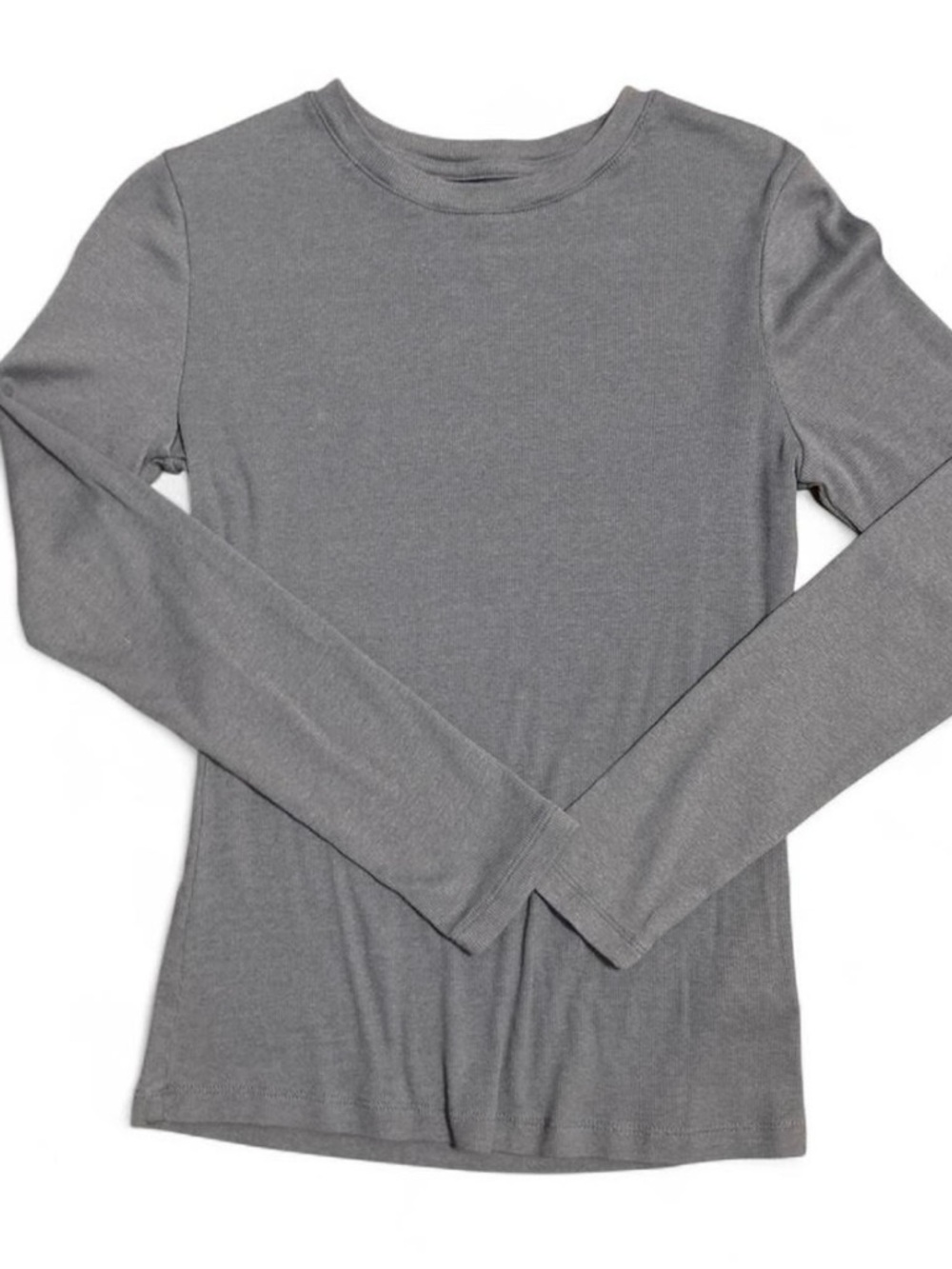 a new day Women's Long Sleeve Crew Neck Top - Blue/Gray